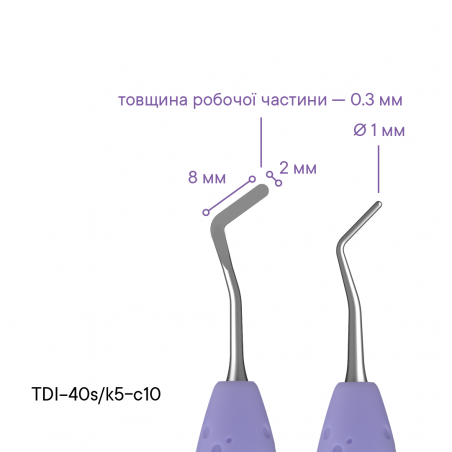 Штопфер-гладилка (каплевидная) TYPE 12 - TDI-40s/k5-c10 - Meddins