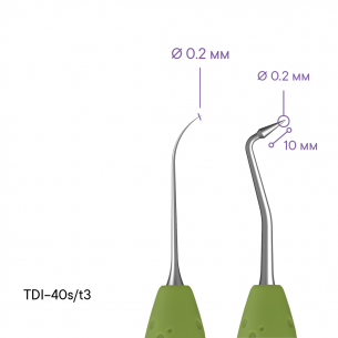 Гладилка для моделирования фиссур TYPE 3 - TDI-40s/t3 2