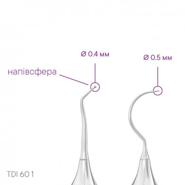 Инструмент для моделирования (серповидный) TYPE 1 - TDI 60 1 - Meddins
