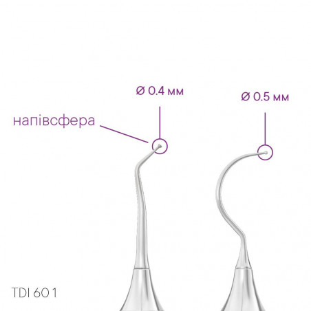 Інструмент для моделювання (серпоподібний) TYPE 1 - TDI 60 1 - Meddins