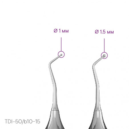 Oboustranný nástroj (kulovitý) TYP 6 - TDI-50/b10-15 - Meddins