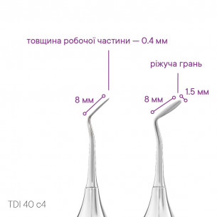 Стоматологічний екскаватор (прямий) TYPE 3 - DDI 30 2m - Meddins 2