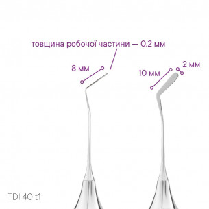 Гладилка тонка для реставрацій TYPE 1 - TDI 40 t1 2