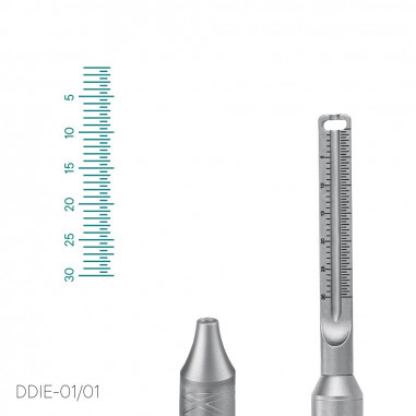 Ручка для зеркала стоматологического с линейкой - DDIE-01/01 - Meddins