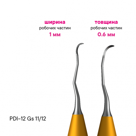 Кюрета Грейсі Standart 11-12 - PDI-12Gs-11/12 - Meddins