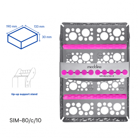 Касета для стерилізації інструментів SIM-80/c/10 - Meddins