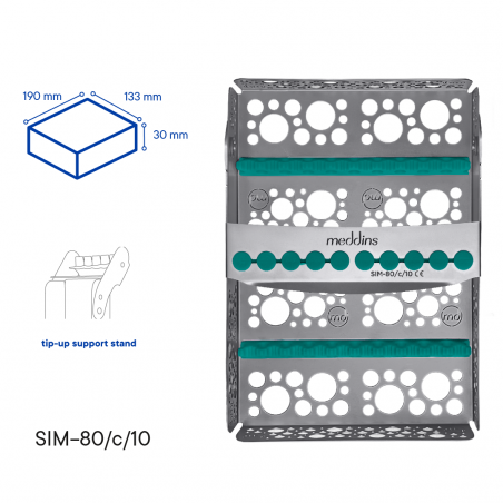 Касета для стерилізації інструментів SIM-80/c/10 - Meddins