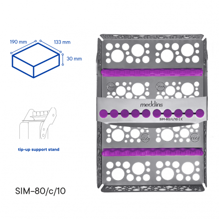 Касета для стерилізації інструментів SIM-80/c/10 - Meddins
