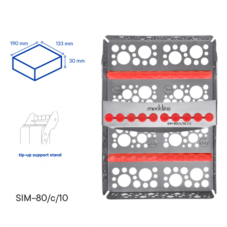 Касета для стерилізації інструментів SIM-80/c/10 - Meddins