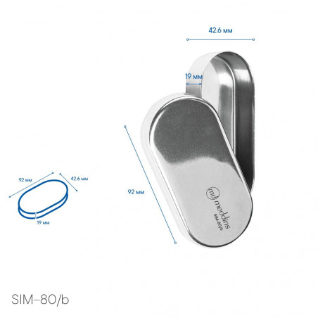 Box na stomatologické frézy s víkem - SIM-80/b - Meddins